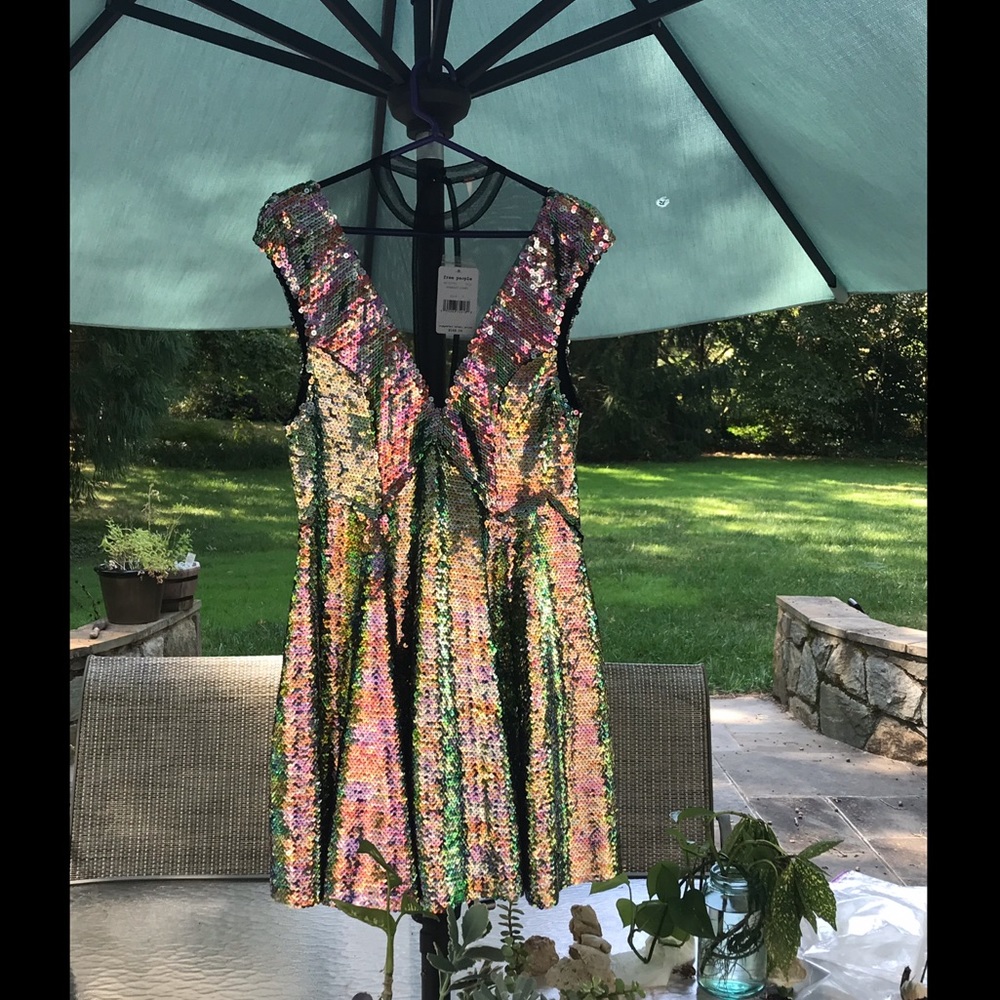 🌵NWT🌵Free People Dance ‘Til Dawn Mermaid Dress - Picture 9 of 14